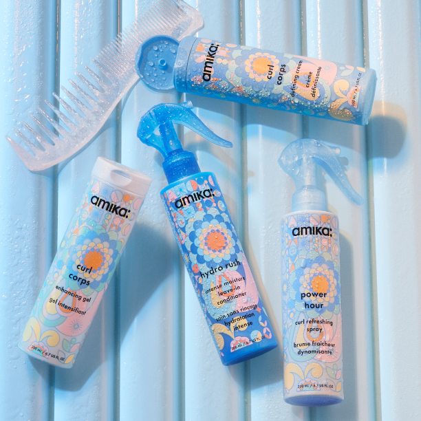 Amika Blue Hair Care Collection